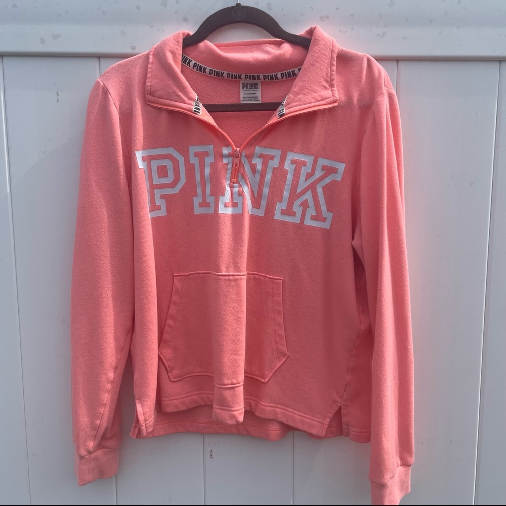 Victoria Secret PINK Quarter Zip Size L